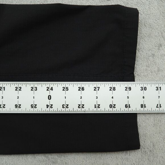 CQR Tactical Pants Women's Size 16R Black Mid-Rise Cargo Straight 29.5" Inseam - Picture 4 of 15